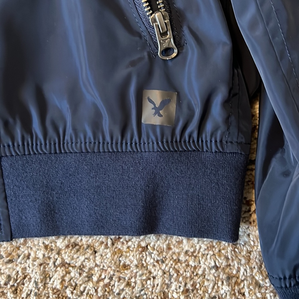 Navy Blue American Eagle Bomber Jacket. Size Medium - Picture 2 of 4